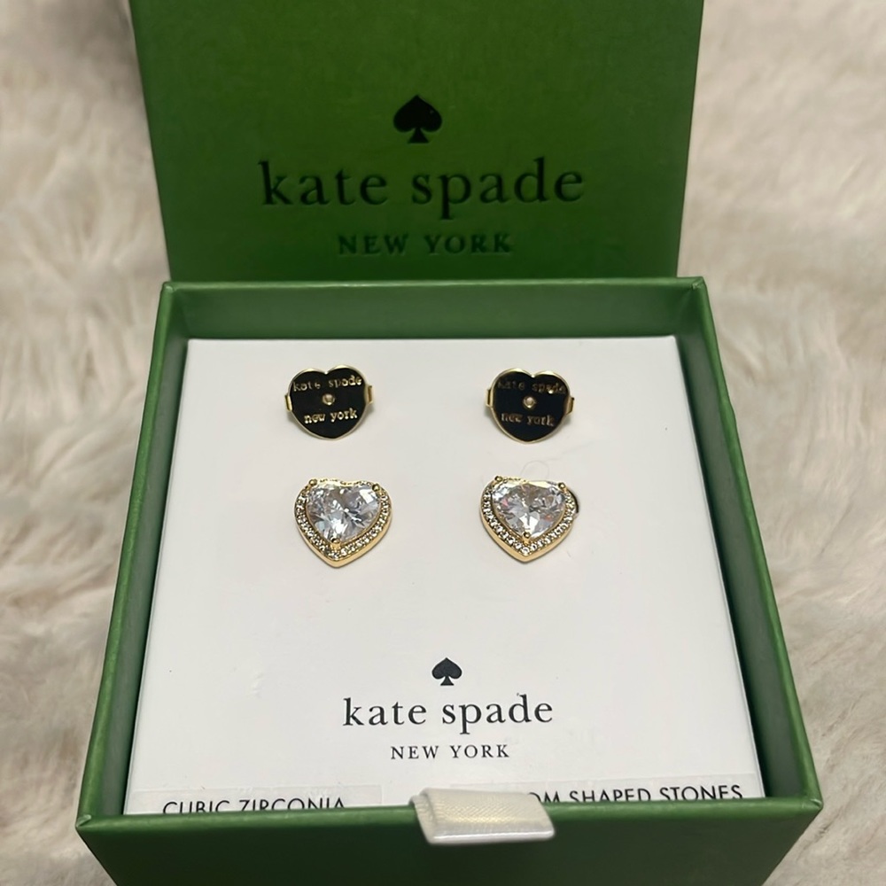 ✨Kate Spade-My Love Pavé Heart Studs✨ - Picture 6 of 8